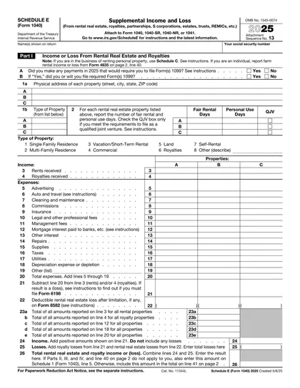 1040-schedule-e form