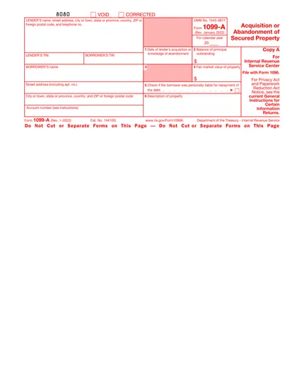 1099-a form