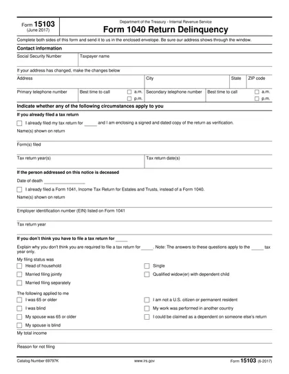 15103 form