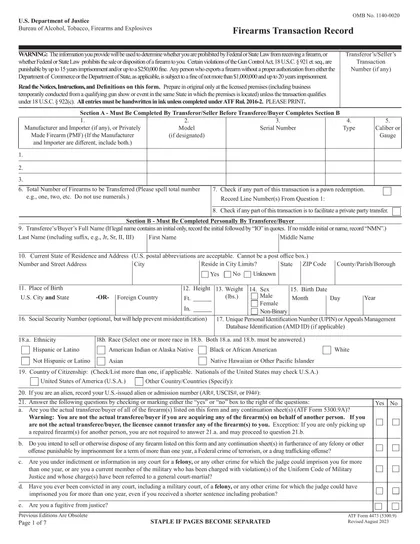 4473 form