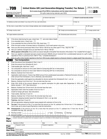 709 form