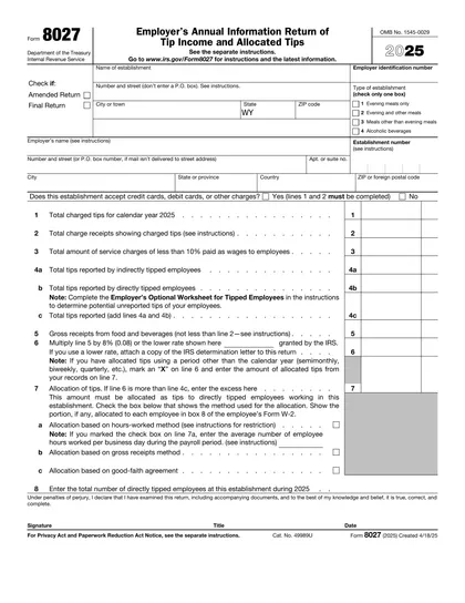 8027 form