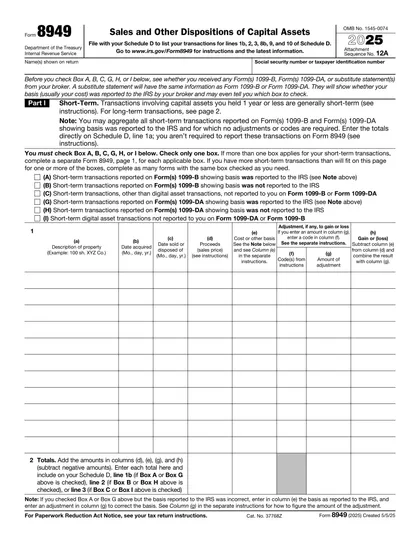 8949 form