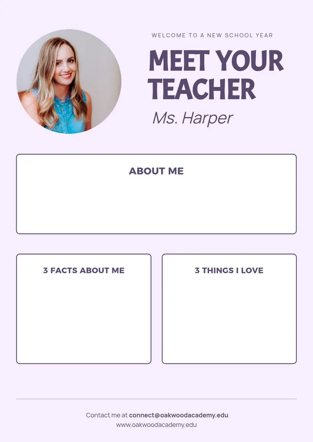 about the teacher template