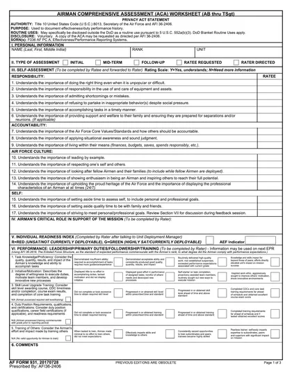 af-931 form