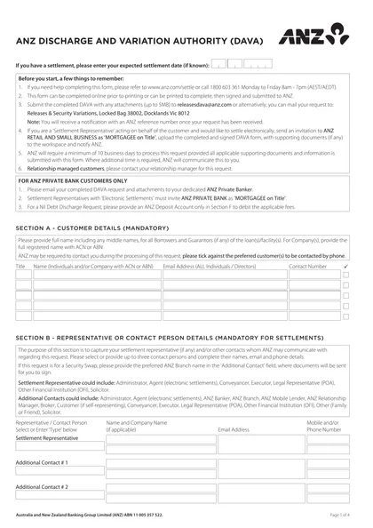 anz-discharge form