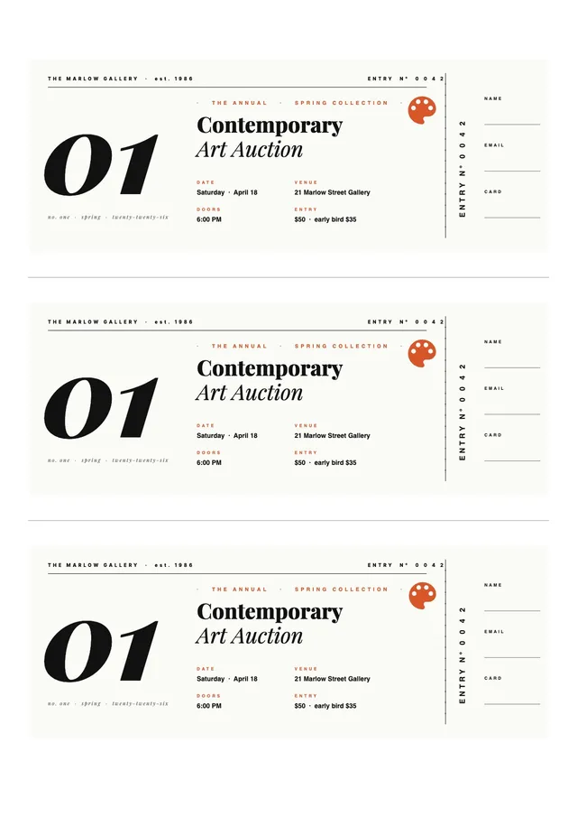 art-auction-raffle-ticket form