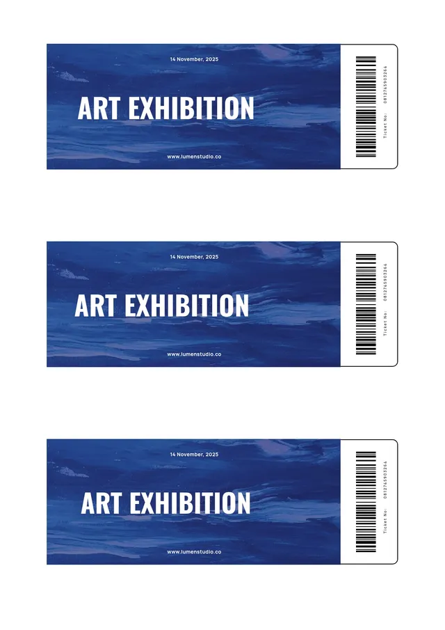 art ticket template