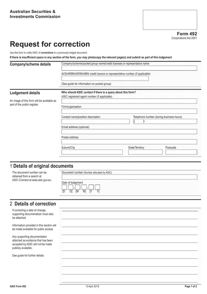asic-492 form