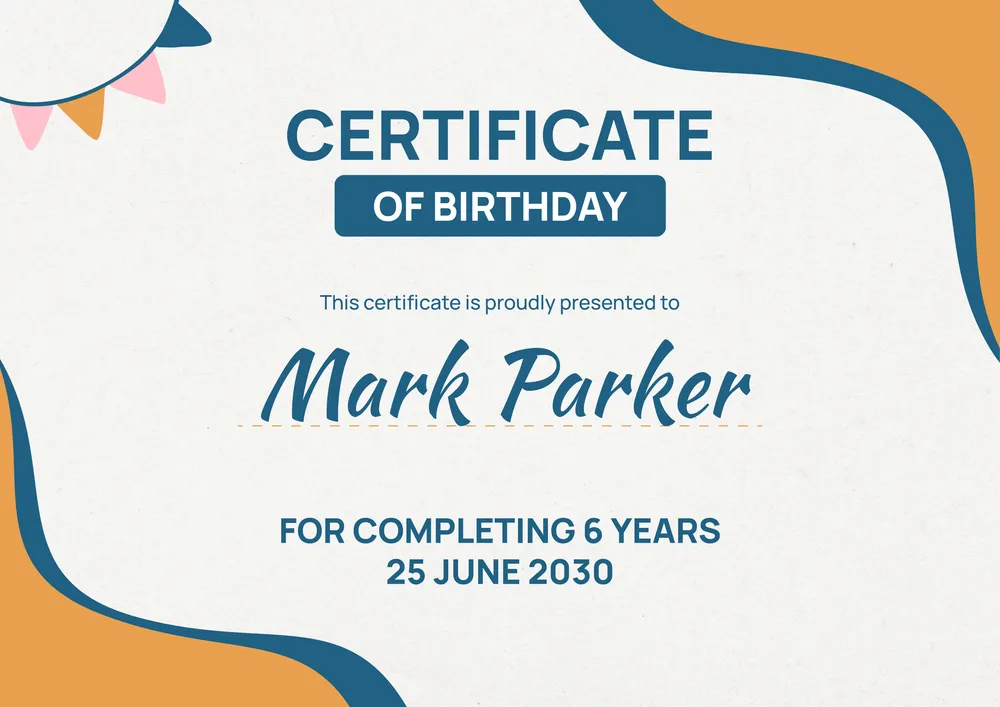 birthday-certificate form
