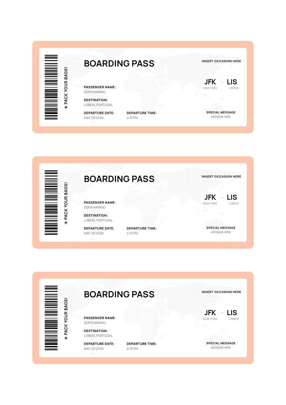 boarding pass template