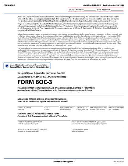 boc-3 form