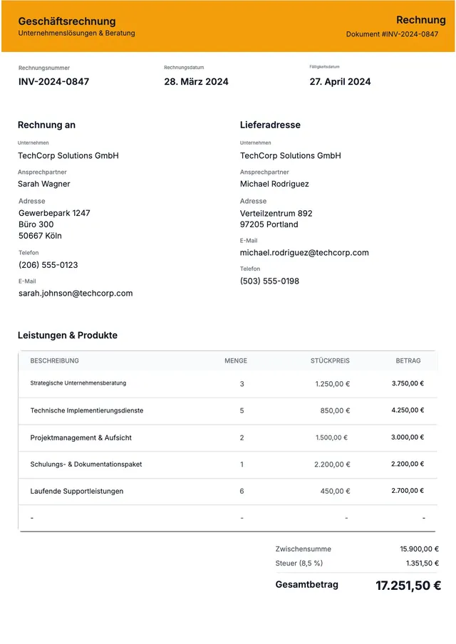Geschäftsrechnung