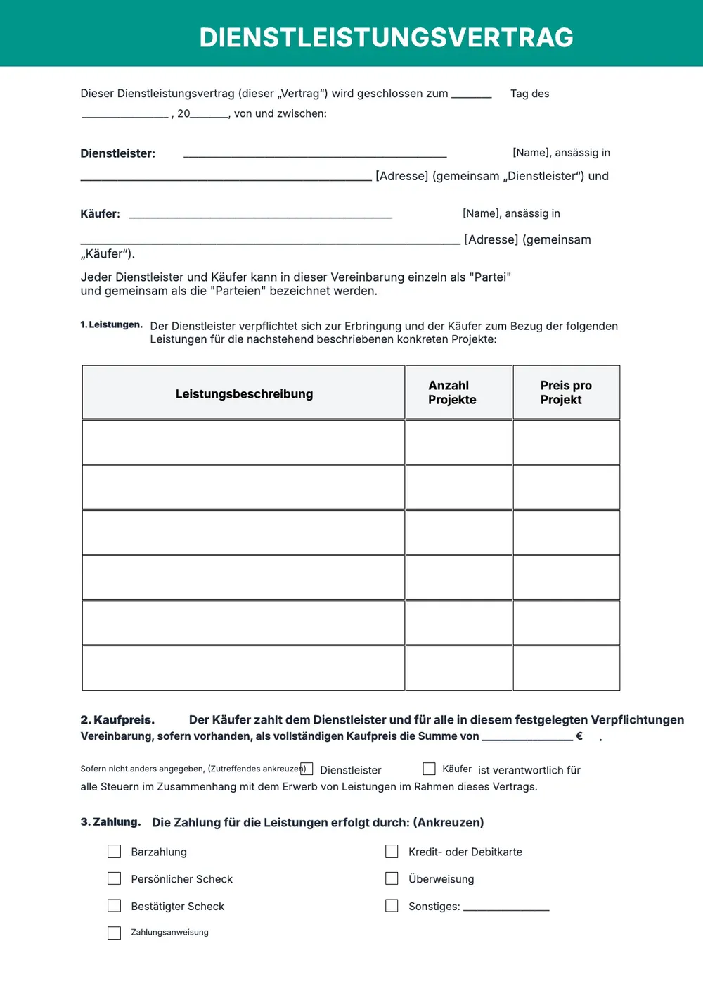 Vorlage für Geschäftsbericht