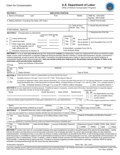 ca-7 form