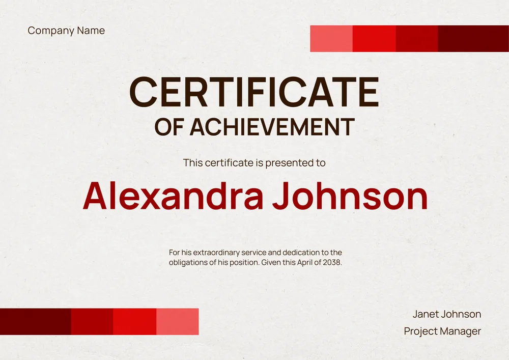certificate-of-achievement form