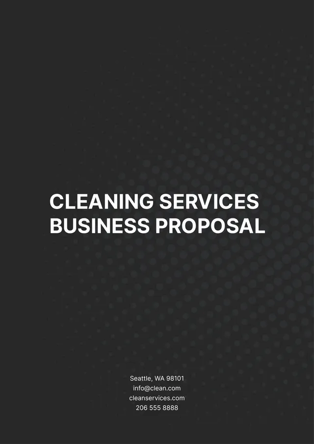cleaning-proposal form
