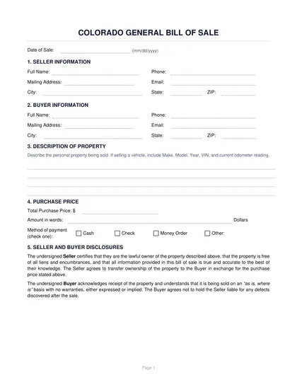 colorado-bill-of-sale form