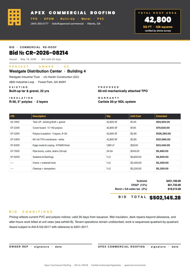 commercial-roofing-estimate form