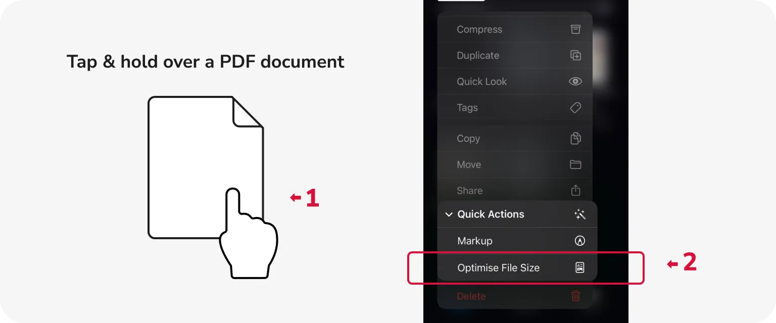Wie Sie eine PDF-Datei auf dem iPhone komprimieren