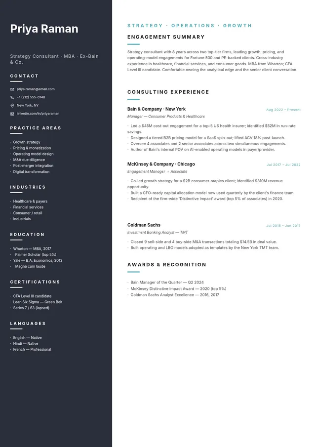 consulting-resume form