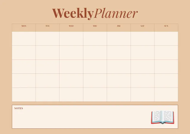 cream-weekly-calendar form