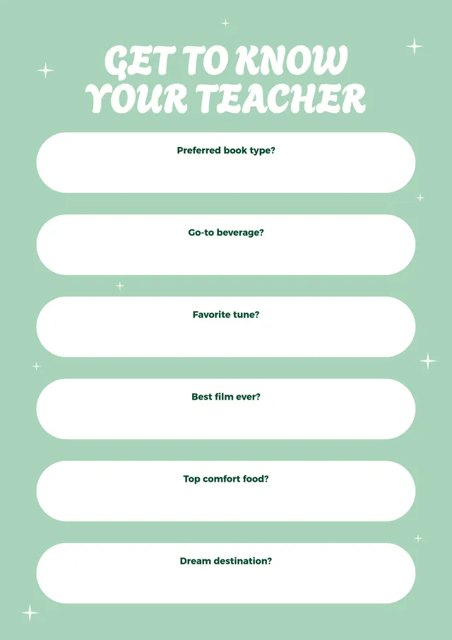 custom meet your teacher template