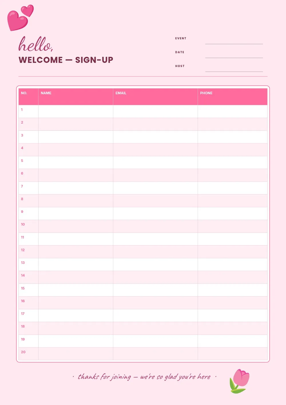 cute-sign-up-sheet form