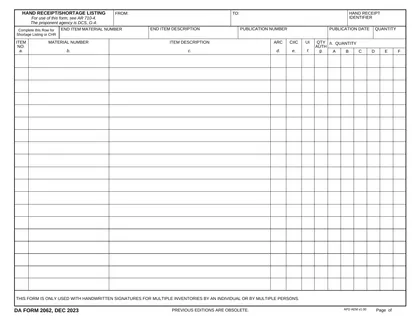 da-2062 form