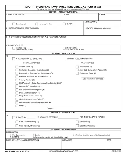 da-268 form