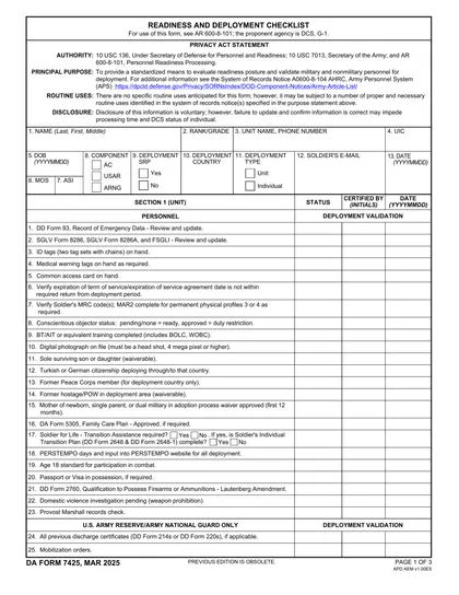 da-7425 form