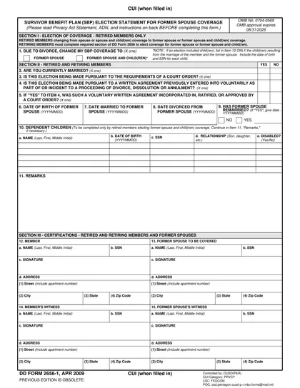dd-2656-1 form