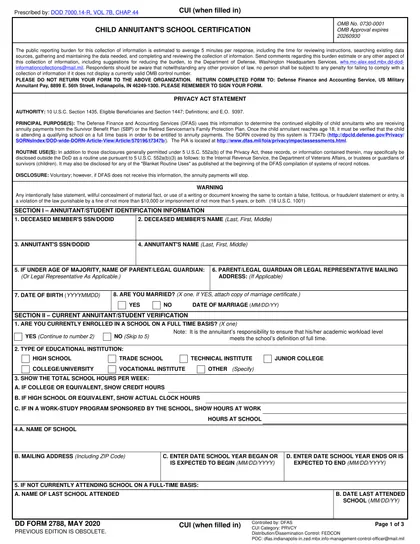 dd-2788 form