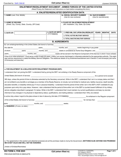 dd-4 form