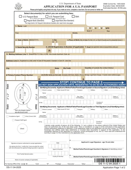 ds-11 form