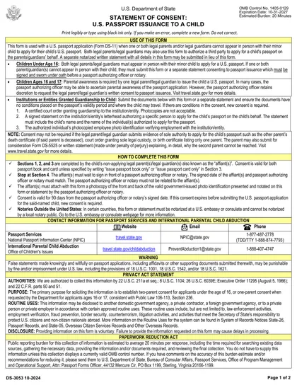 ds-3053 form