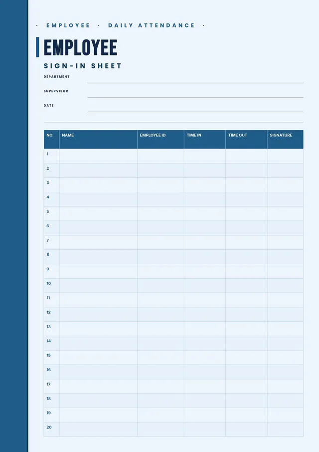 employee-sign-in-sheet form