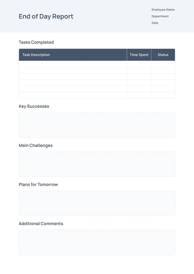 end-of-day-report form
