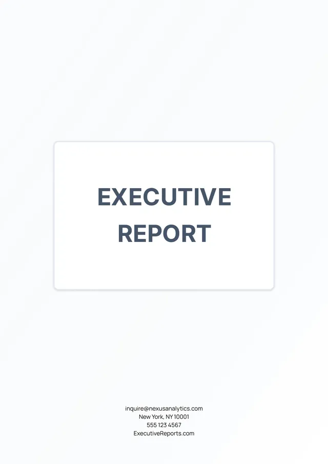 executive-report form