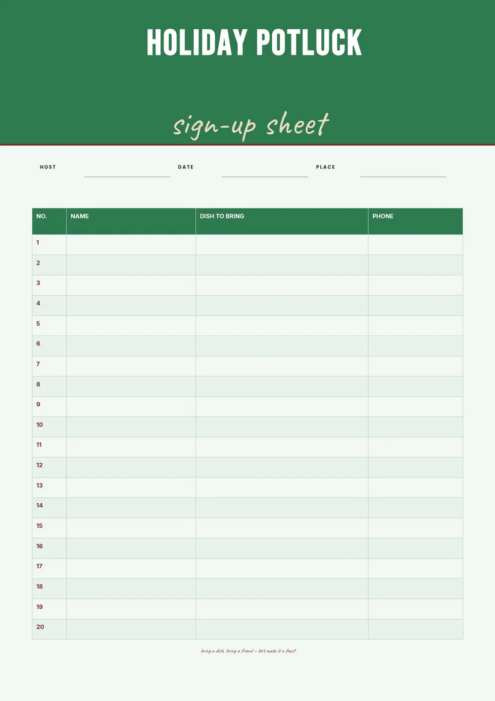 holiday-potluck-sign-up-sheet form