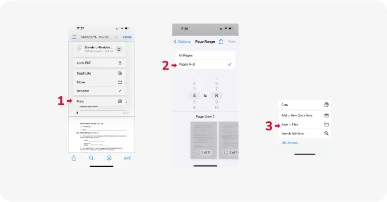 so trennen Sie eine pdf auf dem iphone