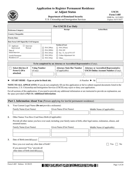i-485 form