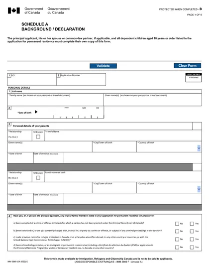 imm-5669 form