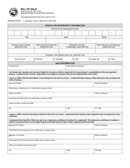 indiana-bill-of-sale form