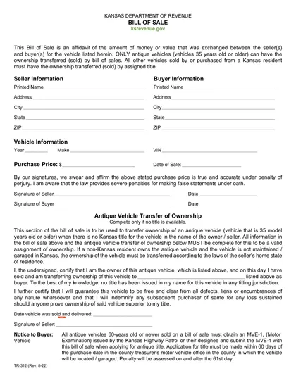 kansas-bill-of-sale form