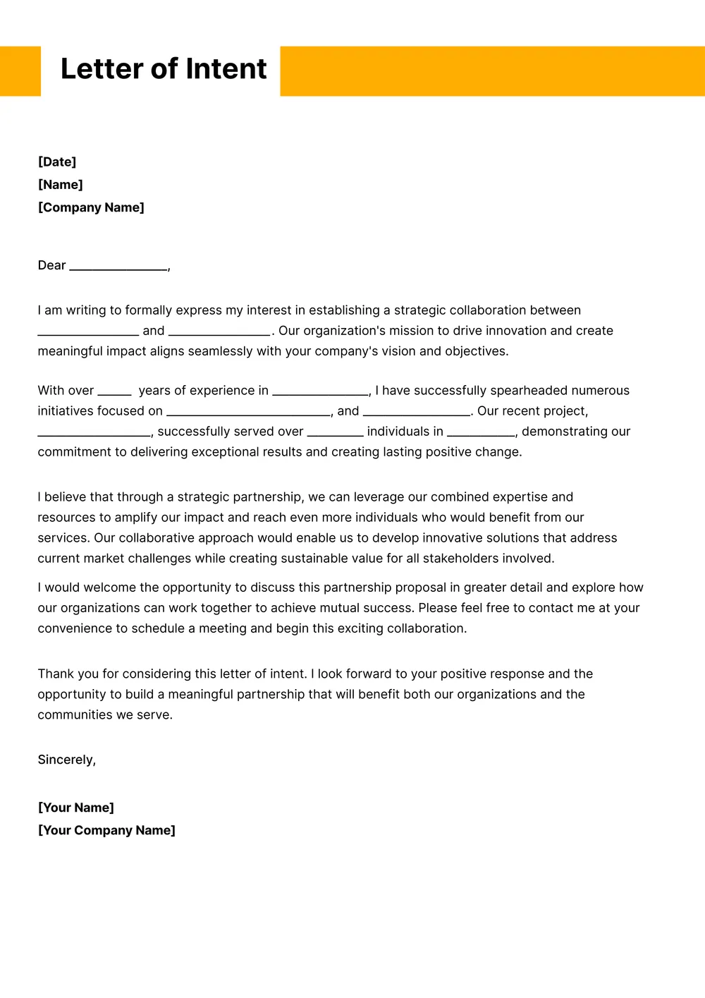 letter-of-intent form