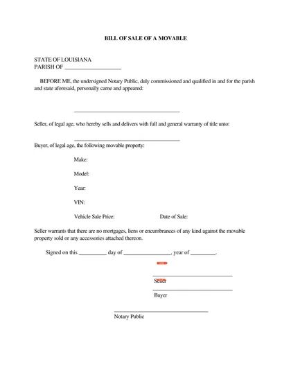 louisiana-bill-of-sale form