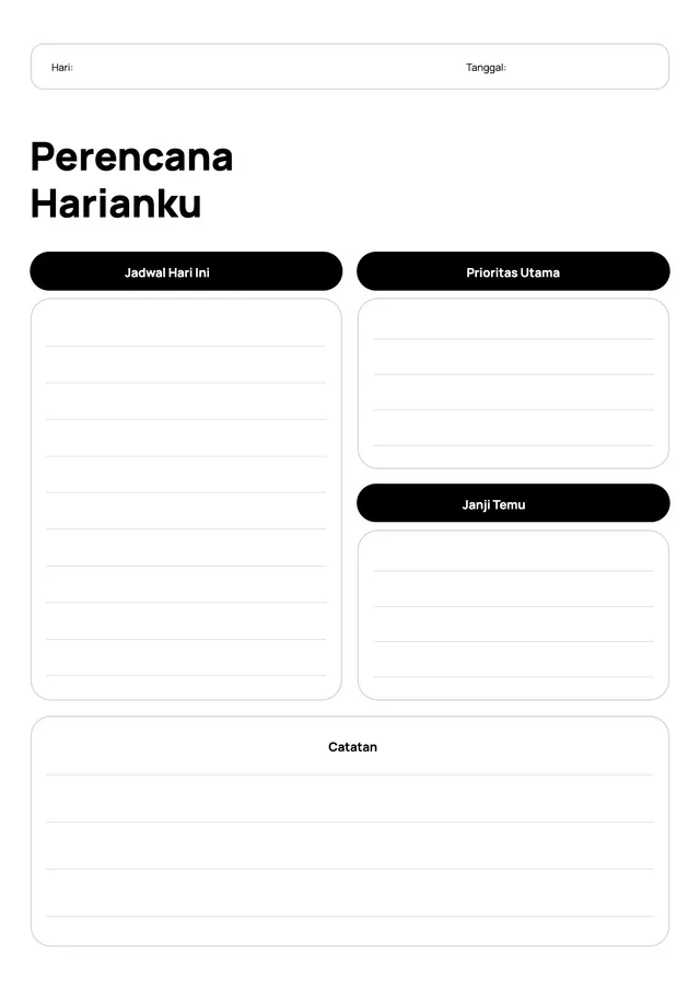 Perencana Harian Minimalis