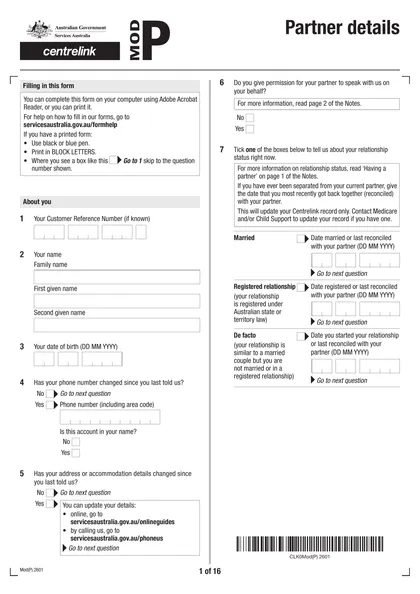 mod p form
