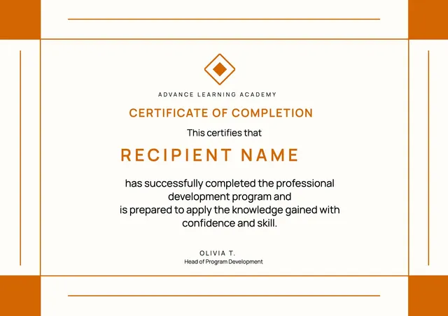 modern-certificate-of-completion form